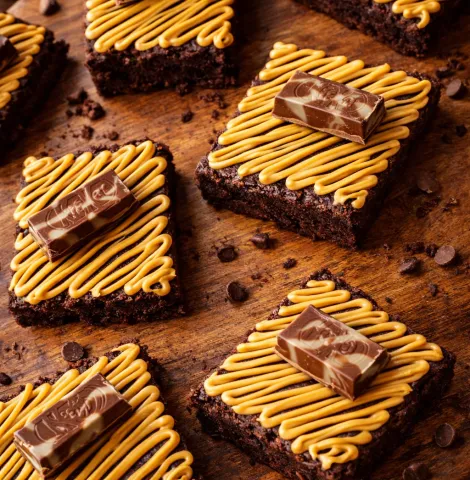 Caramel brownie